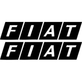 Fiat Logo Stickers – 500 Abarth Punto Bravo Vinyl Decals (2-Pack)