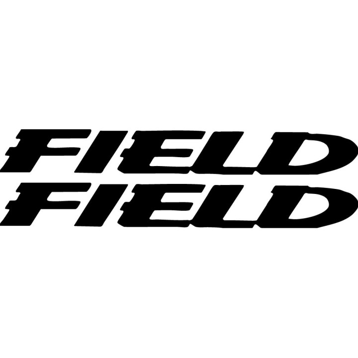 Field Logo Stickers – Car Bumper Vinyl Decals (2-Pack)