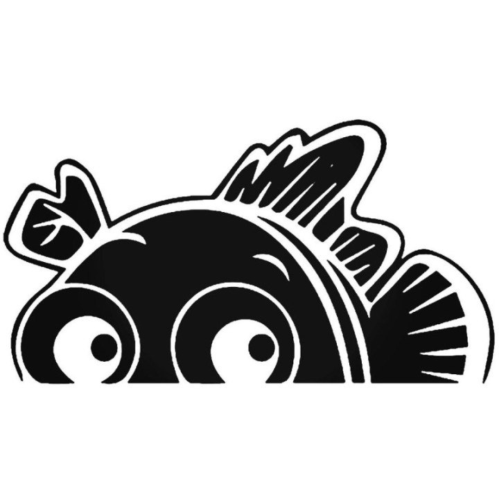 Clownfish Peeking Stickers – Finding Nemo Decals (2-Pack)
