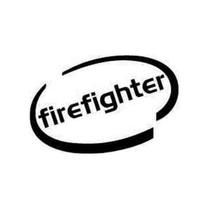 Buy Firefighter Oval Decal Sticker Online