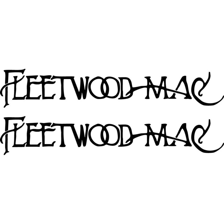 Fleetwood Mac Stickers – Rumours Classic Rock Decals (2-Pack)