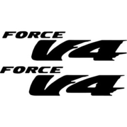 Force V4 Outboard Stickers – Boat Marine Engine Decals (2-Pack)