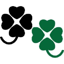 Four Leaf Clover Stickers – Lucky Shamrock Decals (2-Pack)