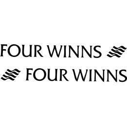 Four Winns Boat Stickers – Marine Powerboat Logo Decals (2-Pack)