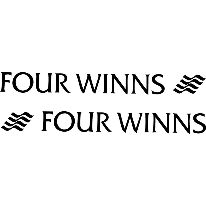 Four Winns Boat Stickers – Marine Powerboat Logo Decals (2-Pack)
