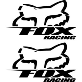 Fox Racing Stickers – Motocross MTB Action Sport Decals (2-Pack)