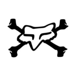 Buy Fox Racing Crossbones Logo Vinyl Decal Sticker Online