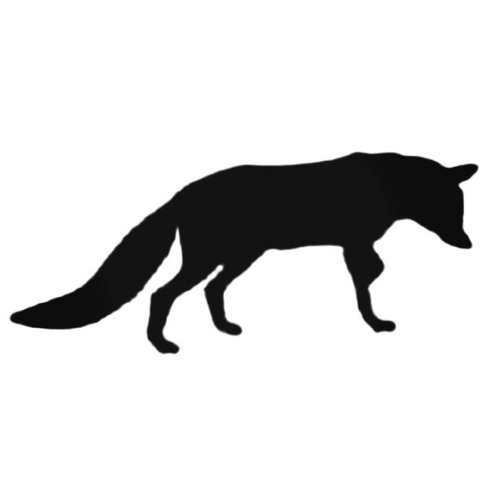 Buy Fox Walking Decal Sticker Online