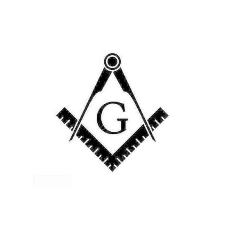 Freemason Stickers – Square & Compasses Decals (2-Pack)
