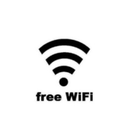 Free WiFi Stickers – Shop Cafe Window Door Decals (2-Pack)