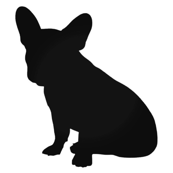 Buy French Bulldog Dog Sitting Decal Sticker Online