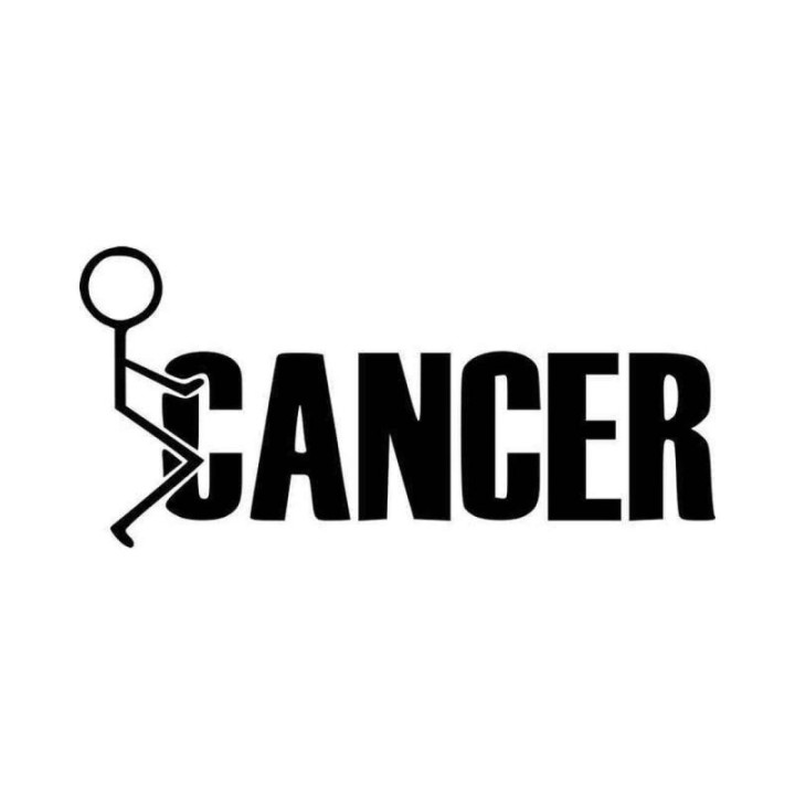F**k Cancer Stickers – Awareness Support Decals (2-Pack)