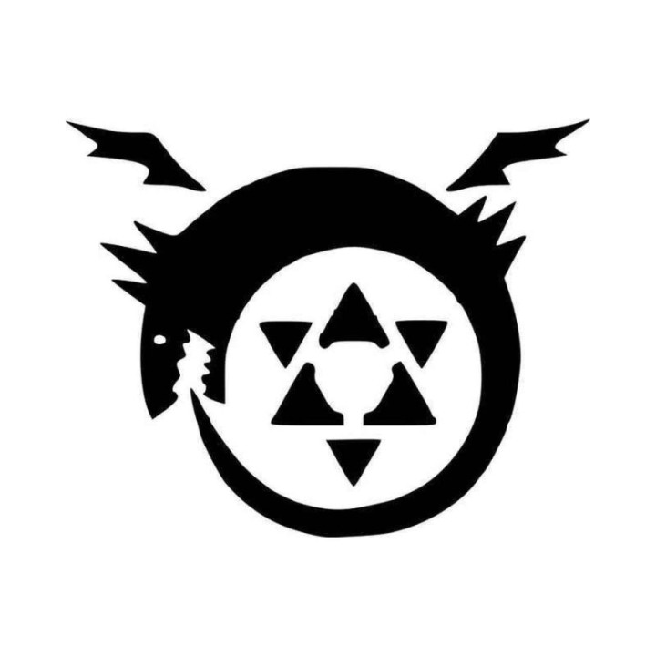 Fullmetal Alchemist Ouroboros Stickers – FMA (2-Pack)
