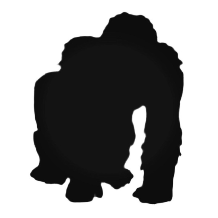 Buy Fuzzy Ape Decal Sticker Online