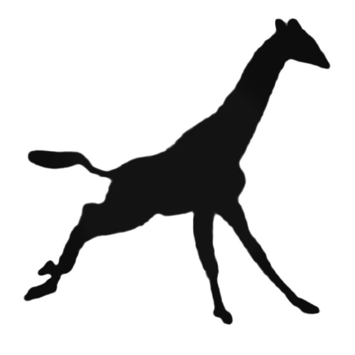 Buy Giraffe Running Decal Sticker Online