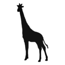 Buy Giraffe Standing Decal Sticker Online