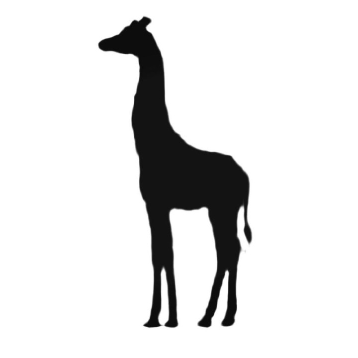 Buy Giraffe Standing Tall Decal Sticker Online