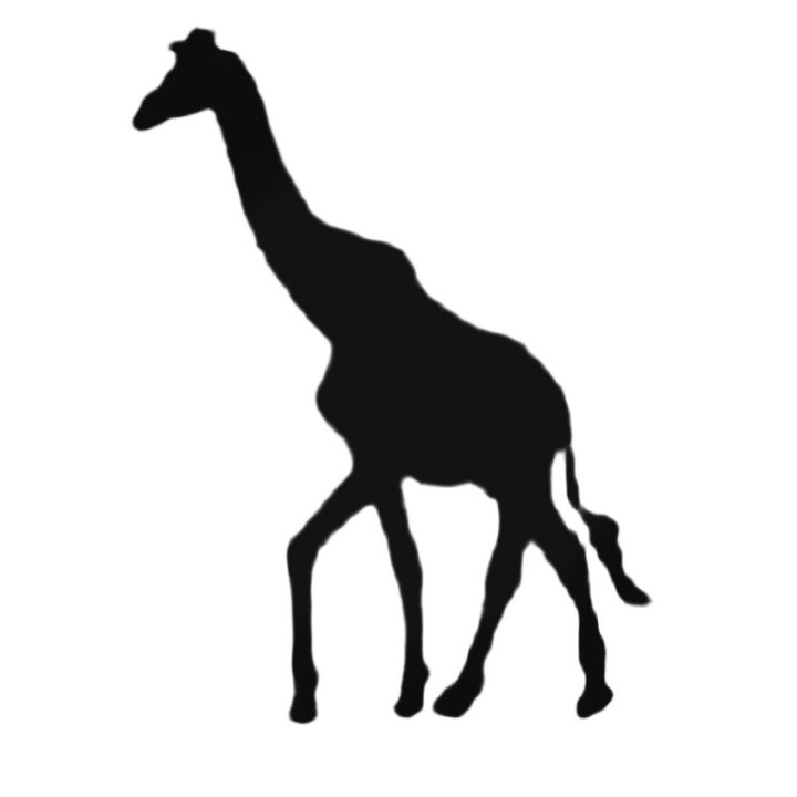 Buy Giraffe Walking Silhouette Decal Sticker Online