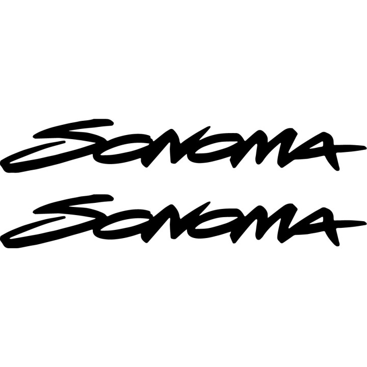 GMC Sonoma Stickers – S-10 Compact Pickup Truck Decals (2-Pack)