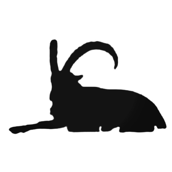 Goat Stickers – Billy Goat Ibex Farm Animal Decals (2-Pack)