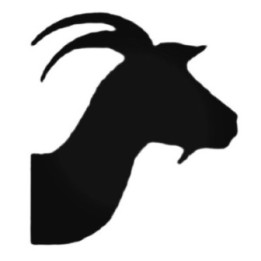 Goat Head Silhouette Stickers – Capricorn Decals (2-Pack)