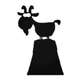 Buy Goat Standing On Top Of A Hill Decal Sticker Online