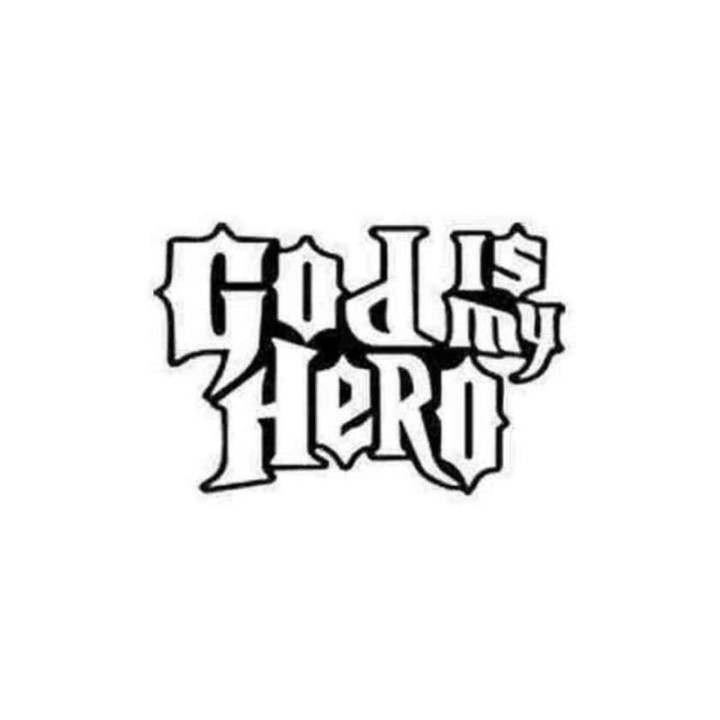 God Is My Hero Christian Stickers – Faith Decals (2-Pack)