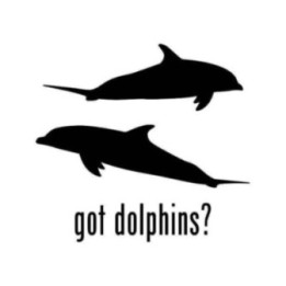 Got Dolphins? Stickers – Dolphin Silhouette Decals (2-Pack)