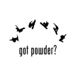 Got Powder? Snowboarding Stickers – Snow Decals (2-Pack)