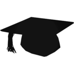 Graduation Cap Stickers – Mortarboard Graduate Decals (2-Pack)