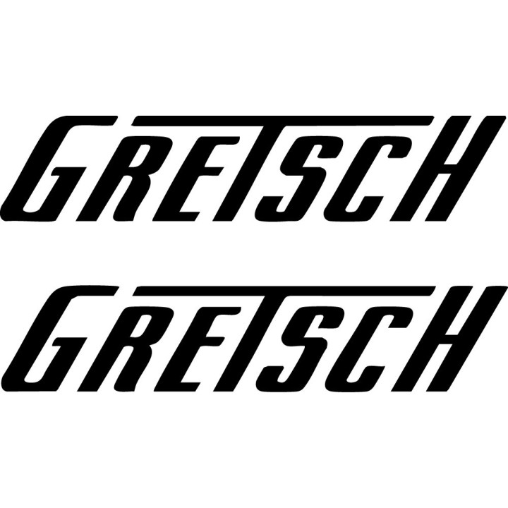 Gretsch Stickers – Guitar Drums Music Decals (2-Pack)