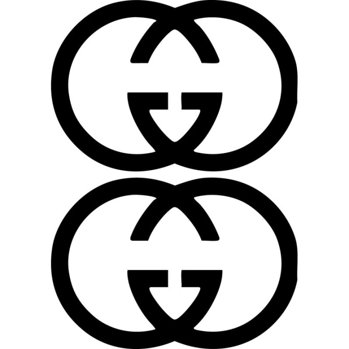 Gucci GG Logo Stickers – Interlocking G Decals (2-Pack)