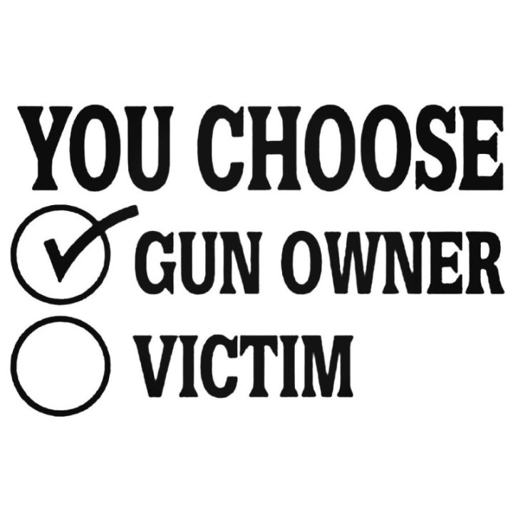 You Choose Gun Owner Stickers – 2nd Amendment Decals (2-Pack)