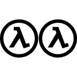 Half-Life Lambda Stickers – Gordon Freeman Decals (2-Pack)