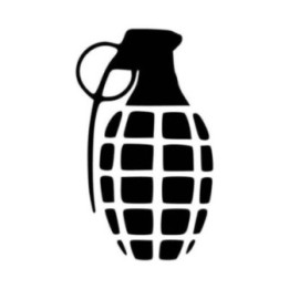 Buy Hand Grenade Vinyl Decal Sticker Online