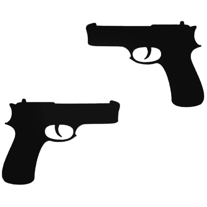 Buy Handguns Decal Sticker Online