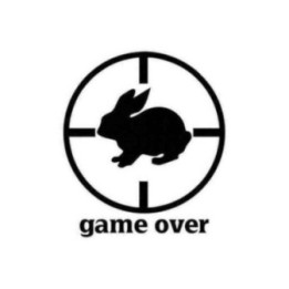 Buy Hare Sitting Under The Gun Game Ostyle Decal Sticker Online