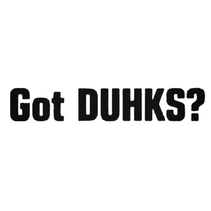 Got Duhks? Stickers – Duck Hunting Slogan Decals (2-Pack)