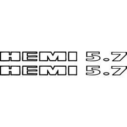 Hemi Power Ram Stickers – Dodge Mopar V8 Muscle Decals (2-Pack)