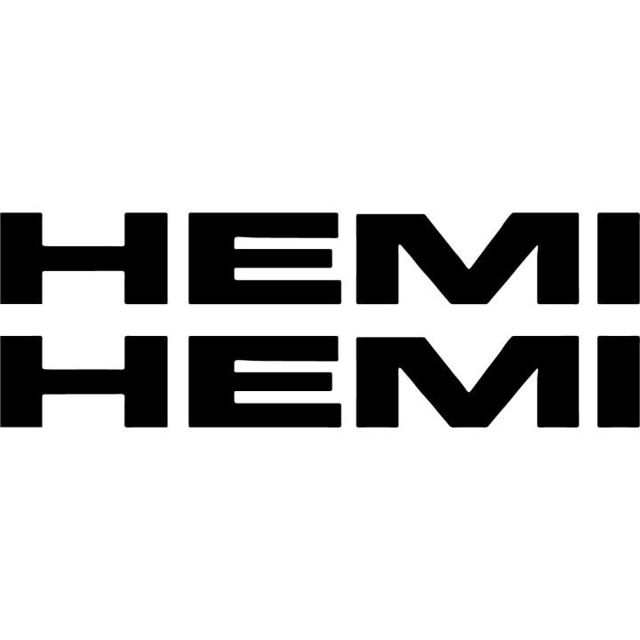 Hemi Stickers – Challenger Charger Ram Muscle Car Decals (2-Pack)