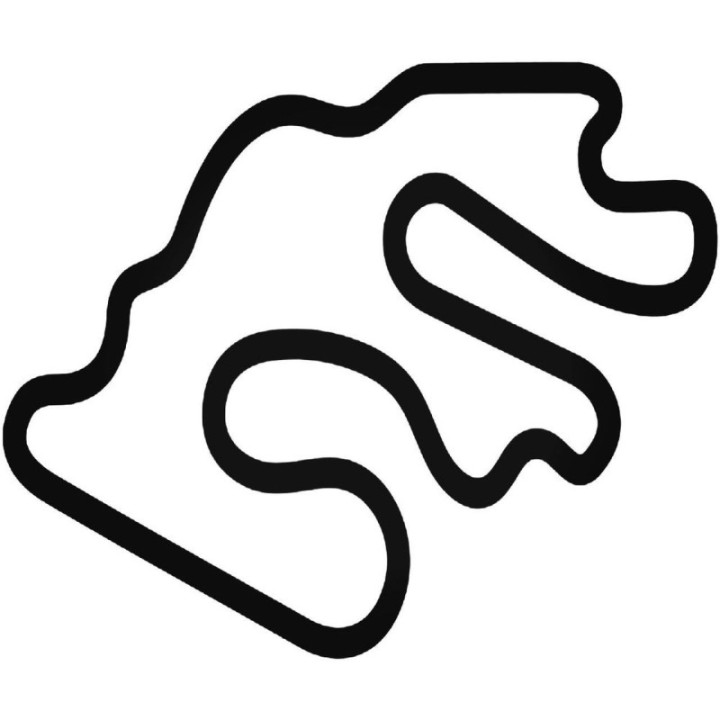 Buy Highlands Motorsports Park Kart Track Vinyl Decal Sticker Online