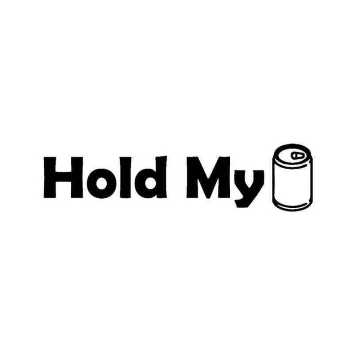 Hold My Beer Stickers – Funny Car Decals (2-Pack)