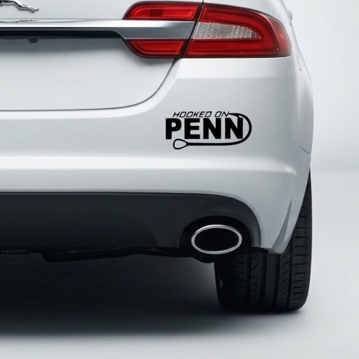 Penn Fishing Stickers – Hooked On Penn Saltwater Reel Vinyl Decals (2-Pack)