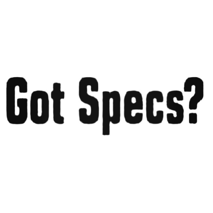 Got Specs? Stickers – Hunting Shooting Slogan Decals (2-Pack)