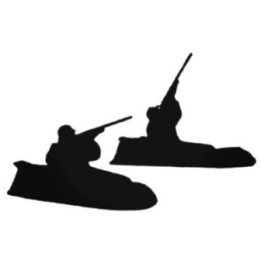 Duck Hunter Stickers – Wildfowling Shotgun Decals (2-Pack)