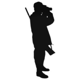 Hunter Silhouette Stickers – Deer Stalker Decals (2-Pack)