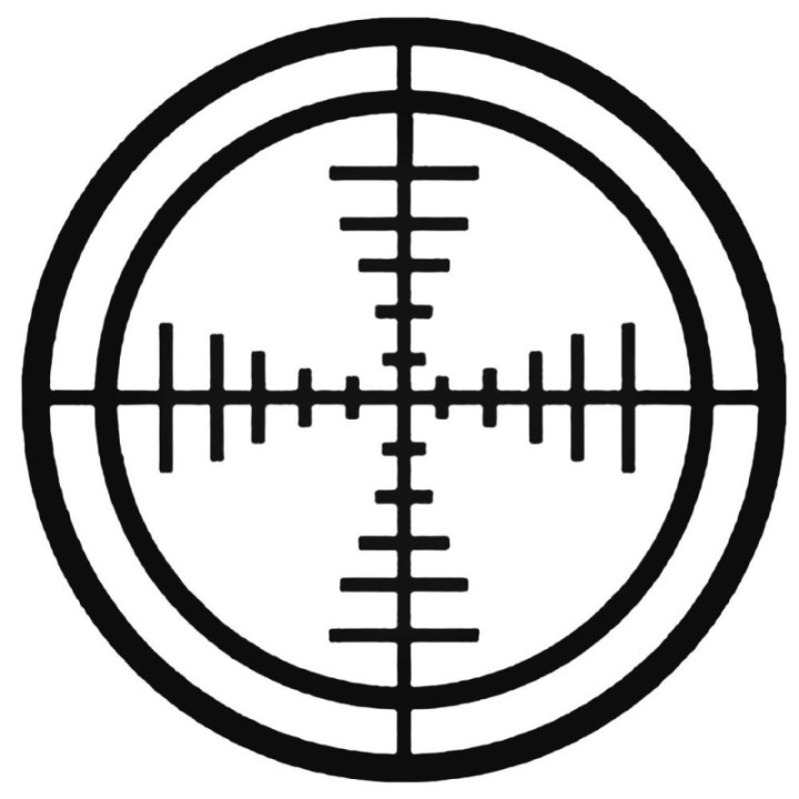 Buy Hunting Crosshair V10 V Decal Sticker Online