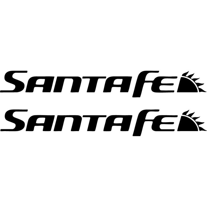 Hyundai Santa Fe Stickers – SUV CM DM TM Model Decals (2-Pack)