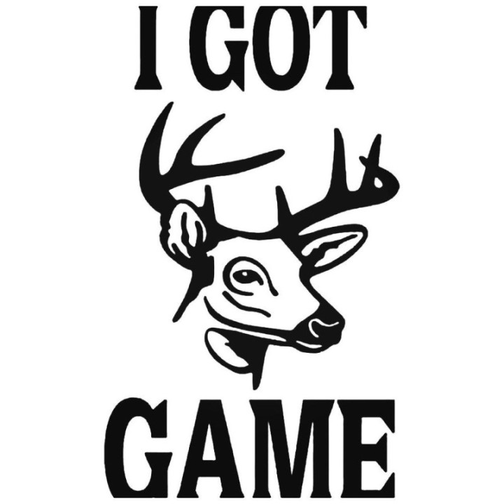 Buy I Got Game Buck Style 2 Decal Sticker Online