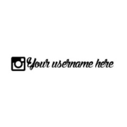 Instagram Username Stickers – Custom Handle Decals (2-Pack)